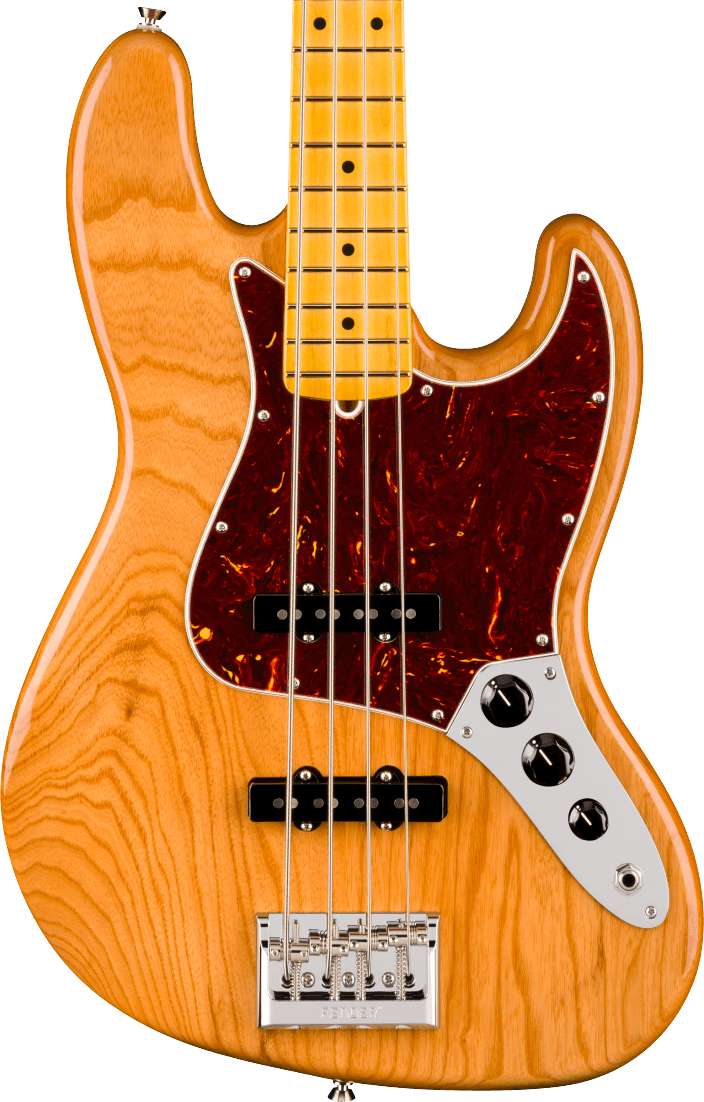 Fender American Professional Jazz Bass Guitar in Natural, Maple